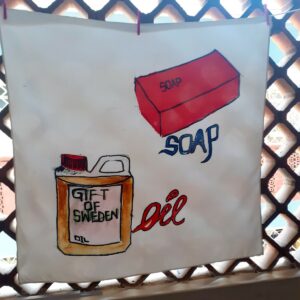 My Life is Art Silk Scarf: Soap and Oil